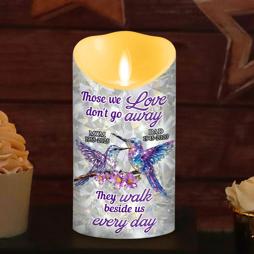 They Never Go Away - Personalized Custom 3D Effect LED Candle