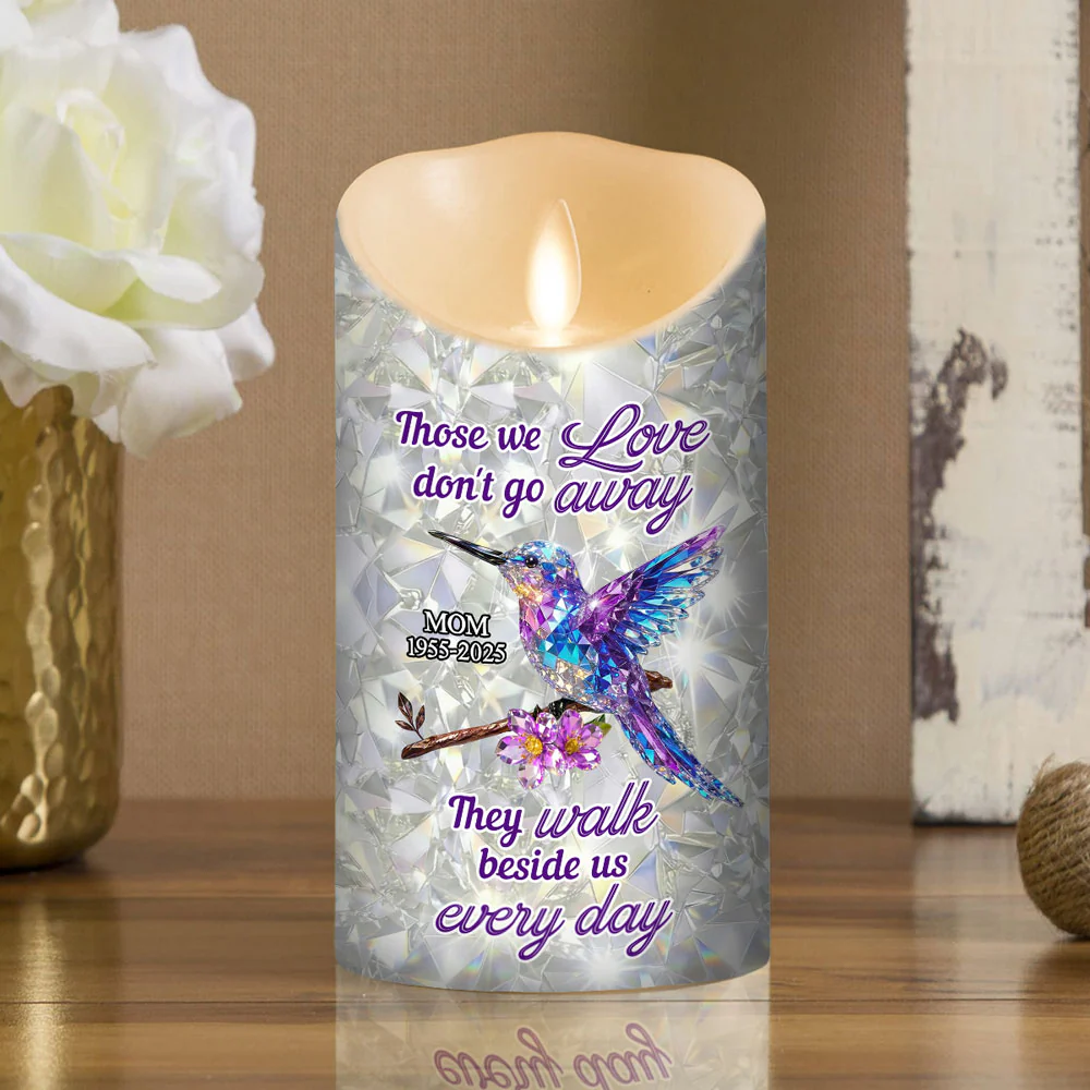 They Never Go Away - Personalized Custom 3D Effect LED Candle - Image 4