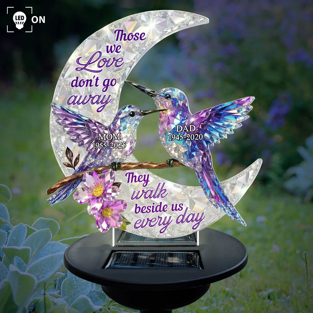 They Never Go Away - Personalized Custom 3D Effect Solar Light