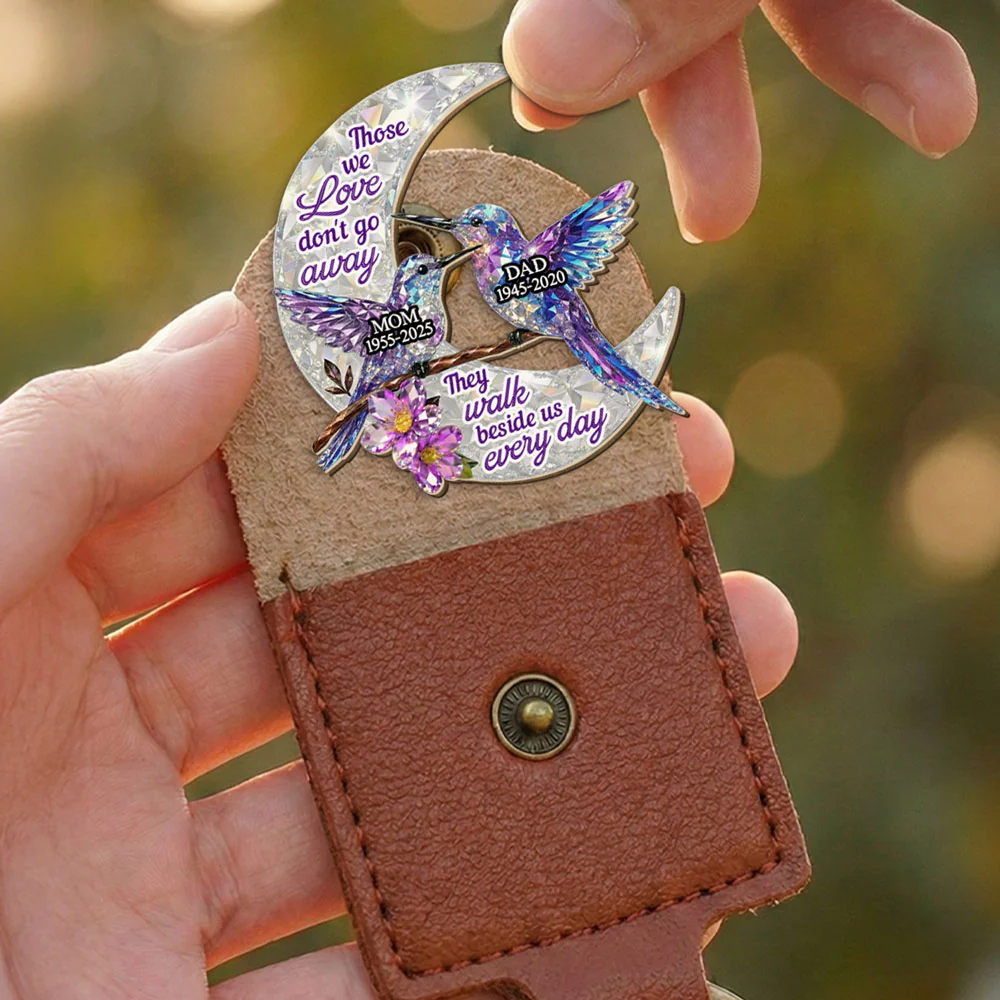 They Never Go Away - Personalized Custom 3D Effect Wooden Pocket Hug - Image 2