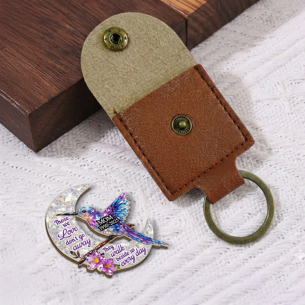 They Never Go Away - Personalized Custom 3D Effect Wooden Pocket Hug - Image 4