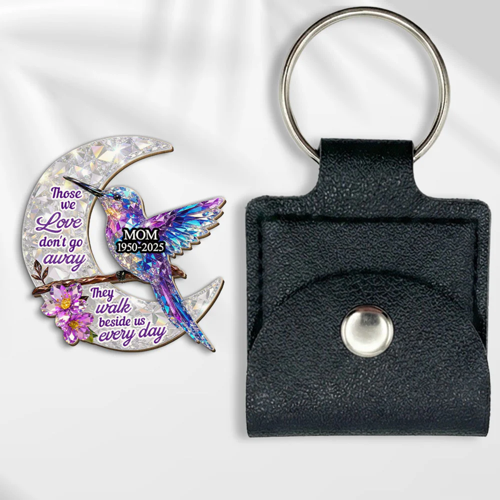 They Never Go Away - Personalized Custom 3D Effect Wooden Pocket Hug - Image 5