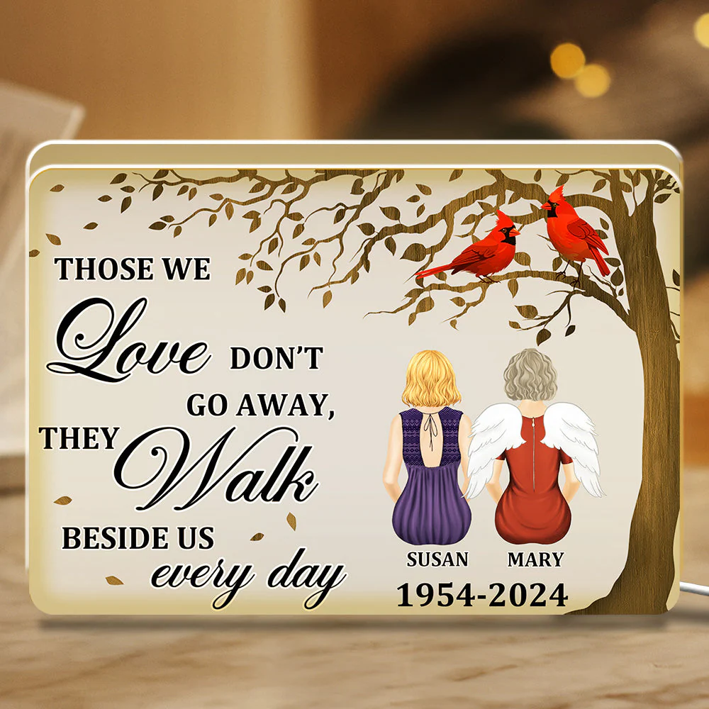 They Walk Beside Us Every Day - Personalized Custom Light Box - Image 3