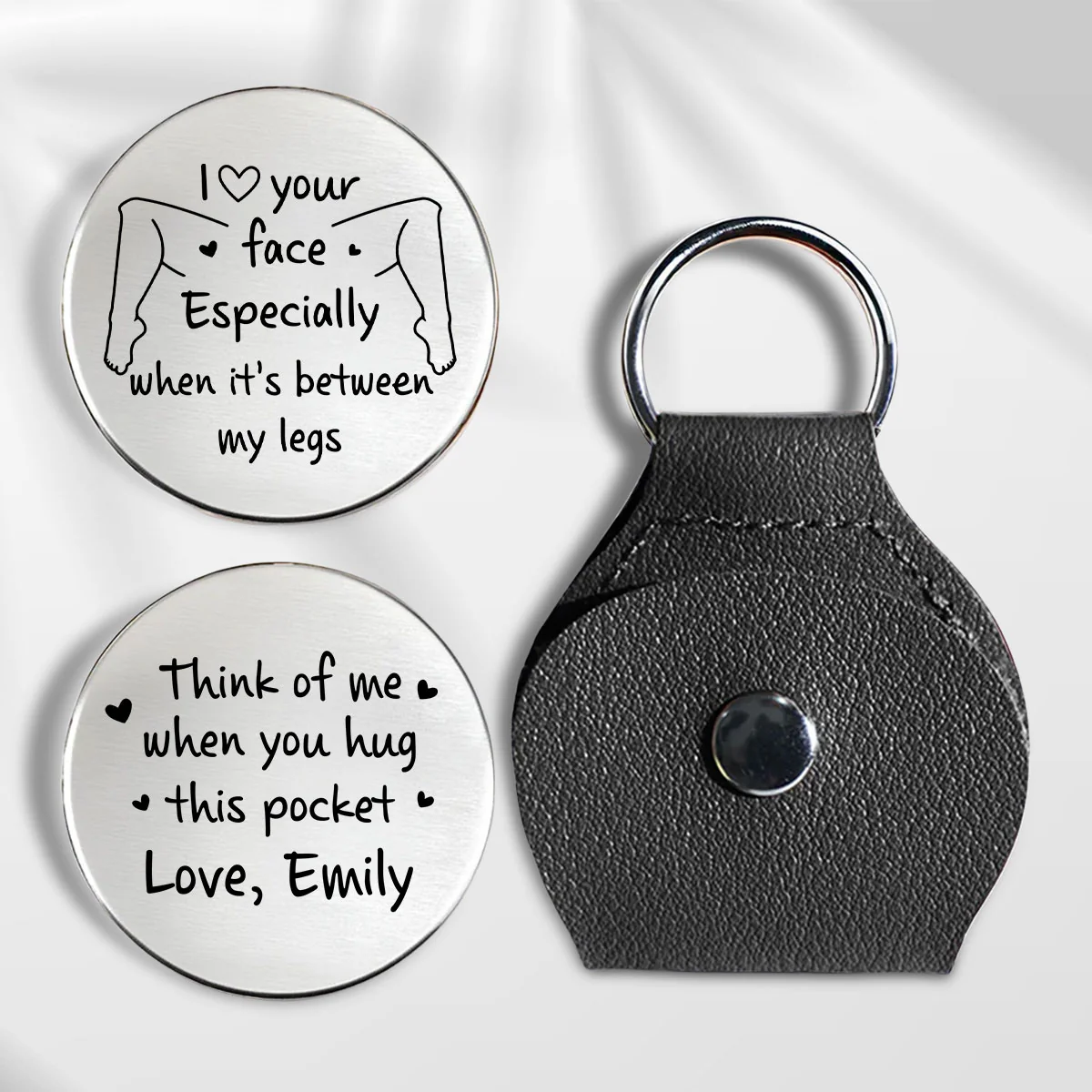 Think Of Me - Personalized Custom Pocket Hug - Image 5