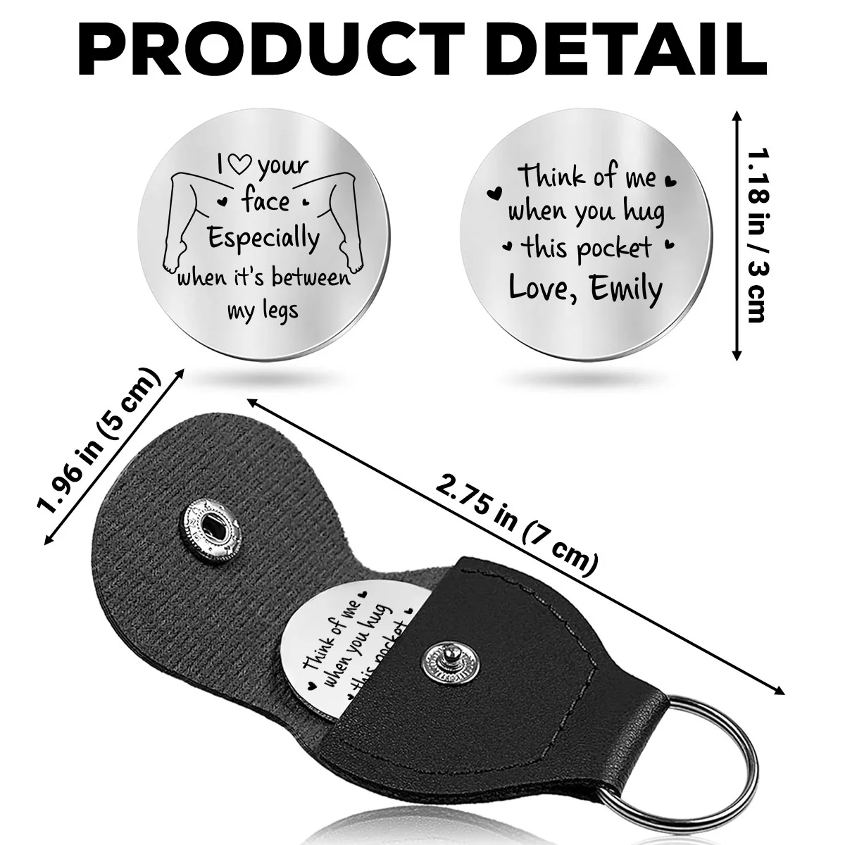 Think Of Me - Personalized Custom Pocket Hug - Image 6