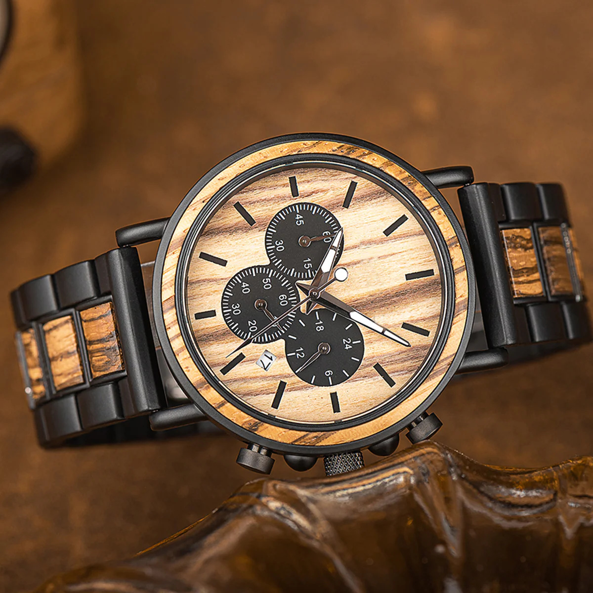 Think Of Me With Every Passing Moment  - Personalized Engraved Wooden Watches GP009 - Image 3