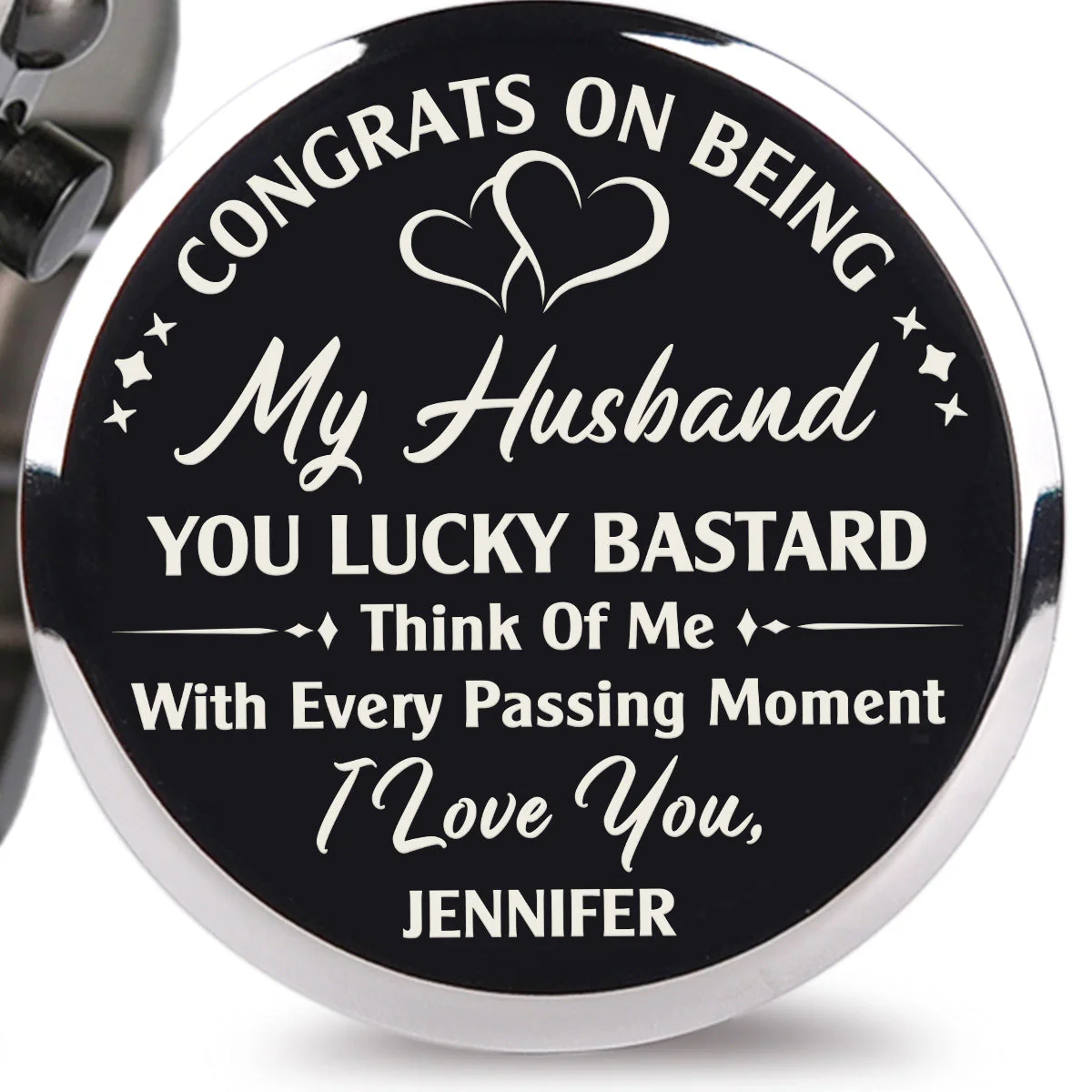Think Of Me With Every Passing Moment  - Personalized Engraved Wooden Watches GQ026 - Image 2