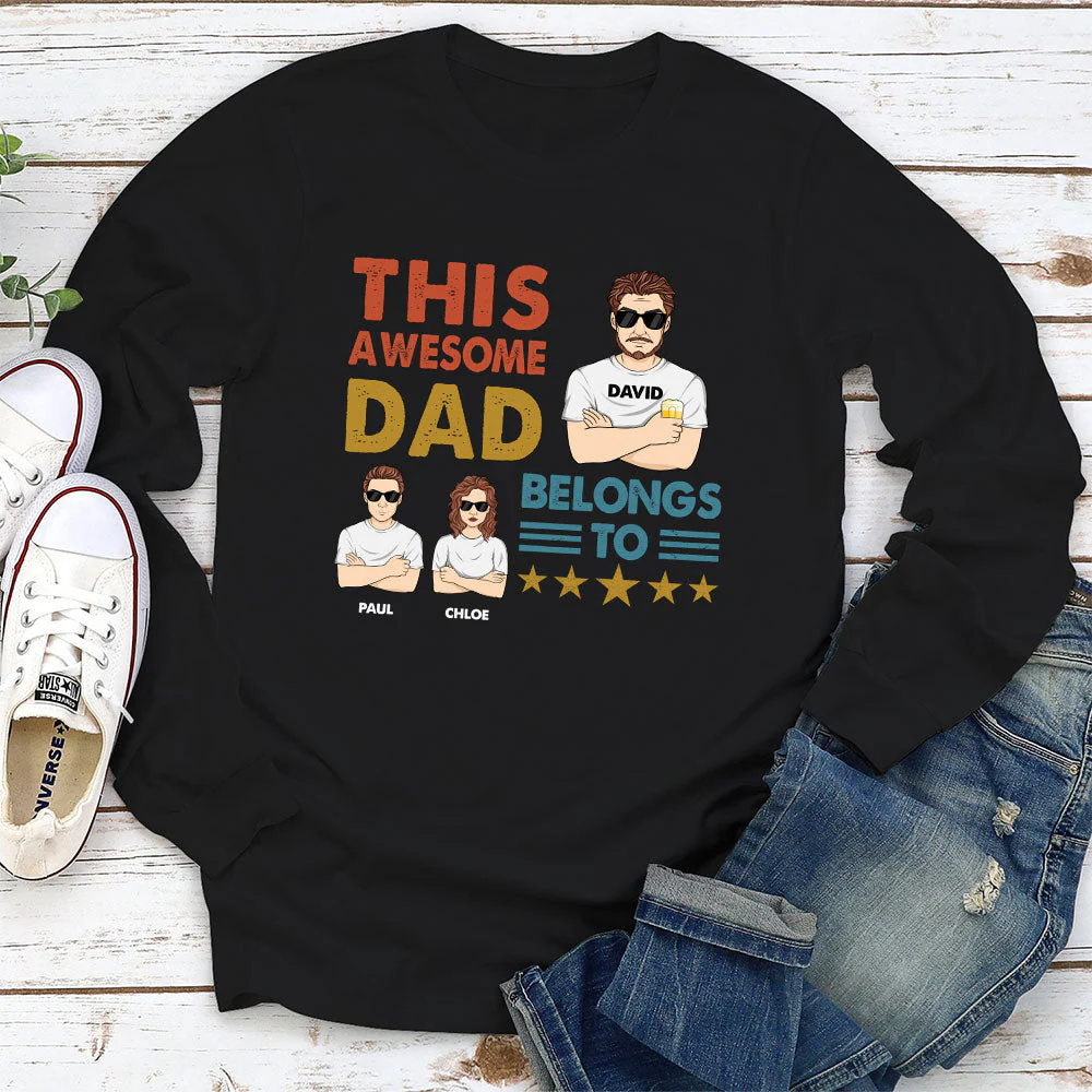 This Awesome Dad - Personalized Custom Shirt - Image 2