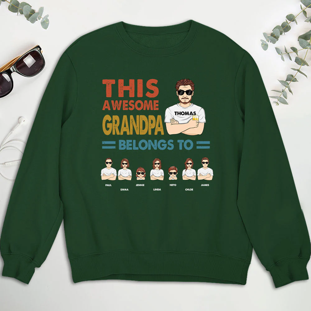 This Awesome Dad - Personalized Custom Shirt - Image 4