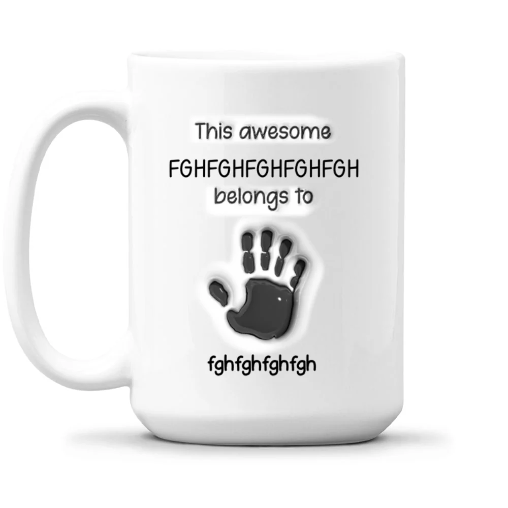 This Awesome Grandpa Belongs To - Personalized Custom 3D Inflated Effect Mug - Image 7
