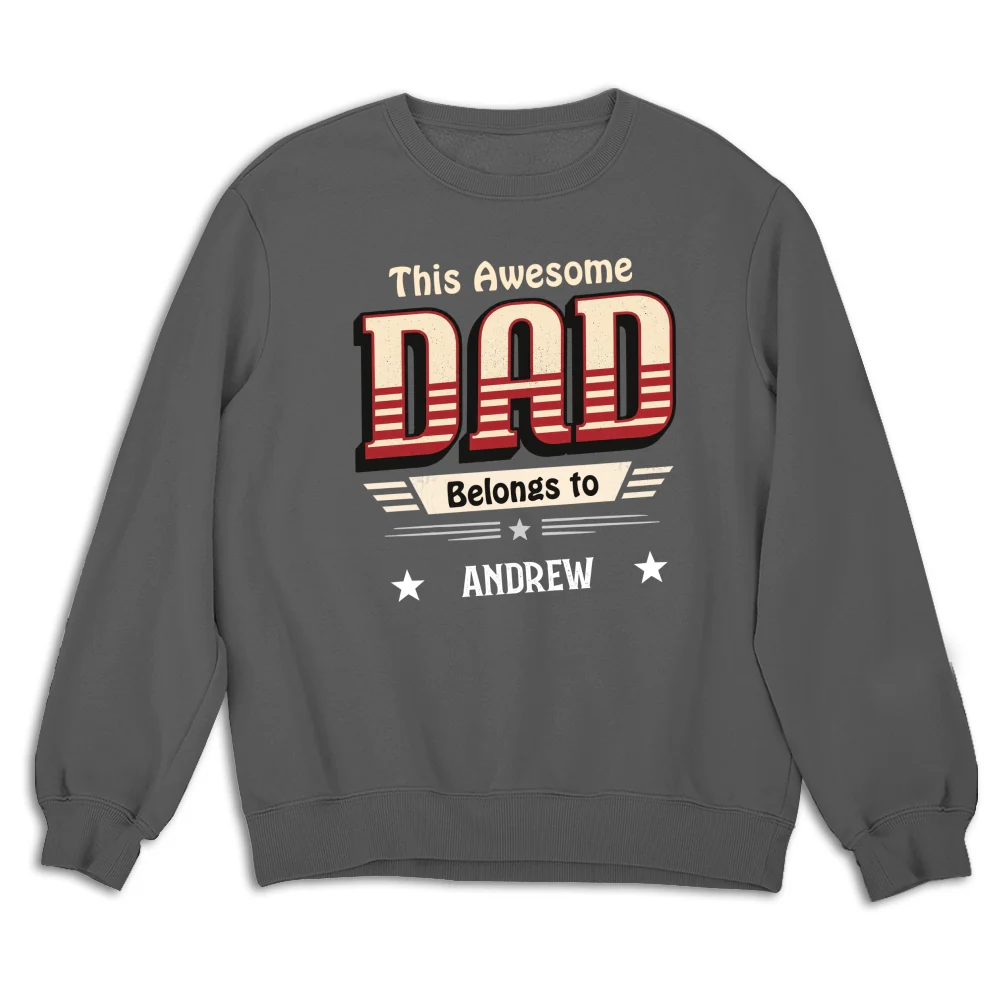 This Dad Belongs To Us - Personalized Custom Shirt - Image 15