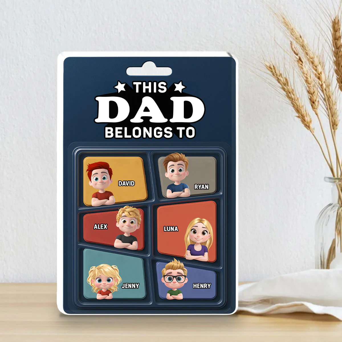 This Daddy Belong To - Personalized Custom Acrylic Plaque - Image 2