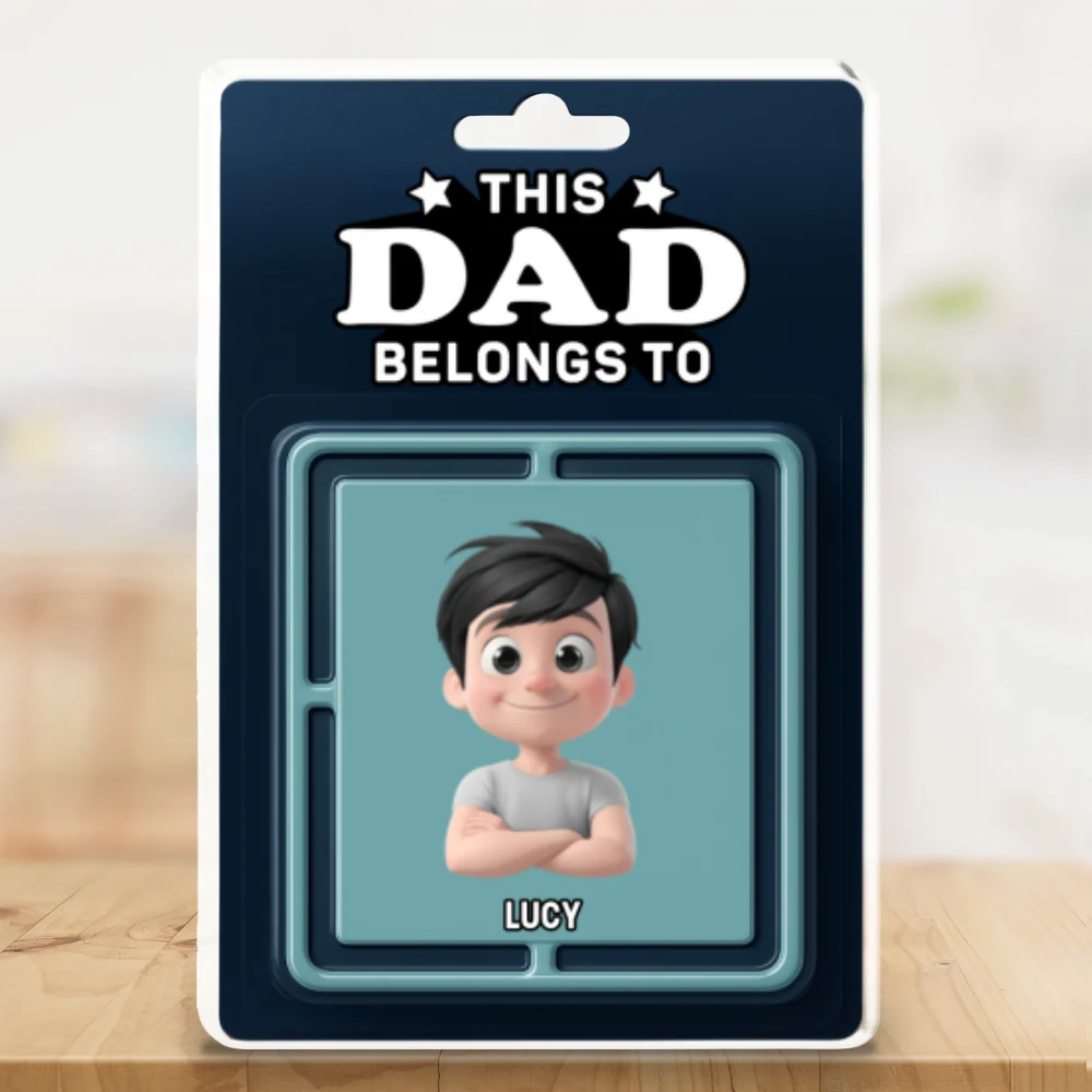 This Daddy Belong To - Personalized Custom Acrylic Plaque - Image 6
