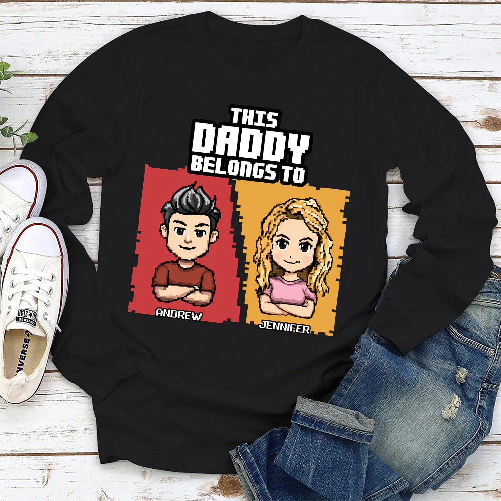 This Daddy Belongs To - Personalized Custom Shirt - Image 4