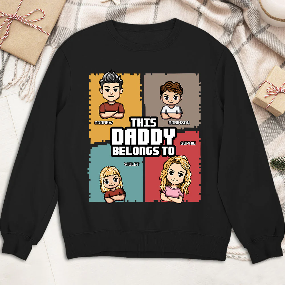 This Daddy Belongs To - Personalized Custom Shirt - Image 5