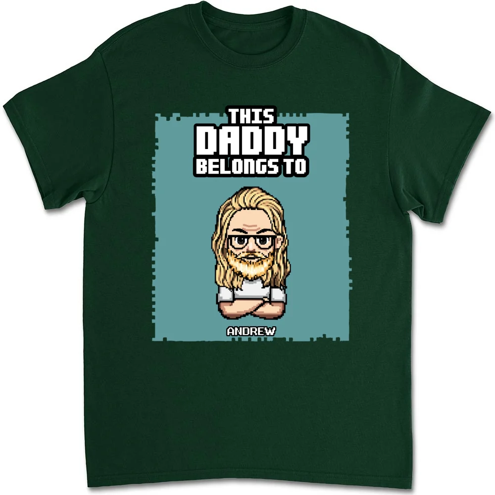 This Daddy Belongs To - Personalized Custom Shirt - Image 8