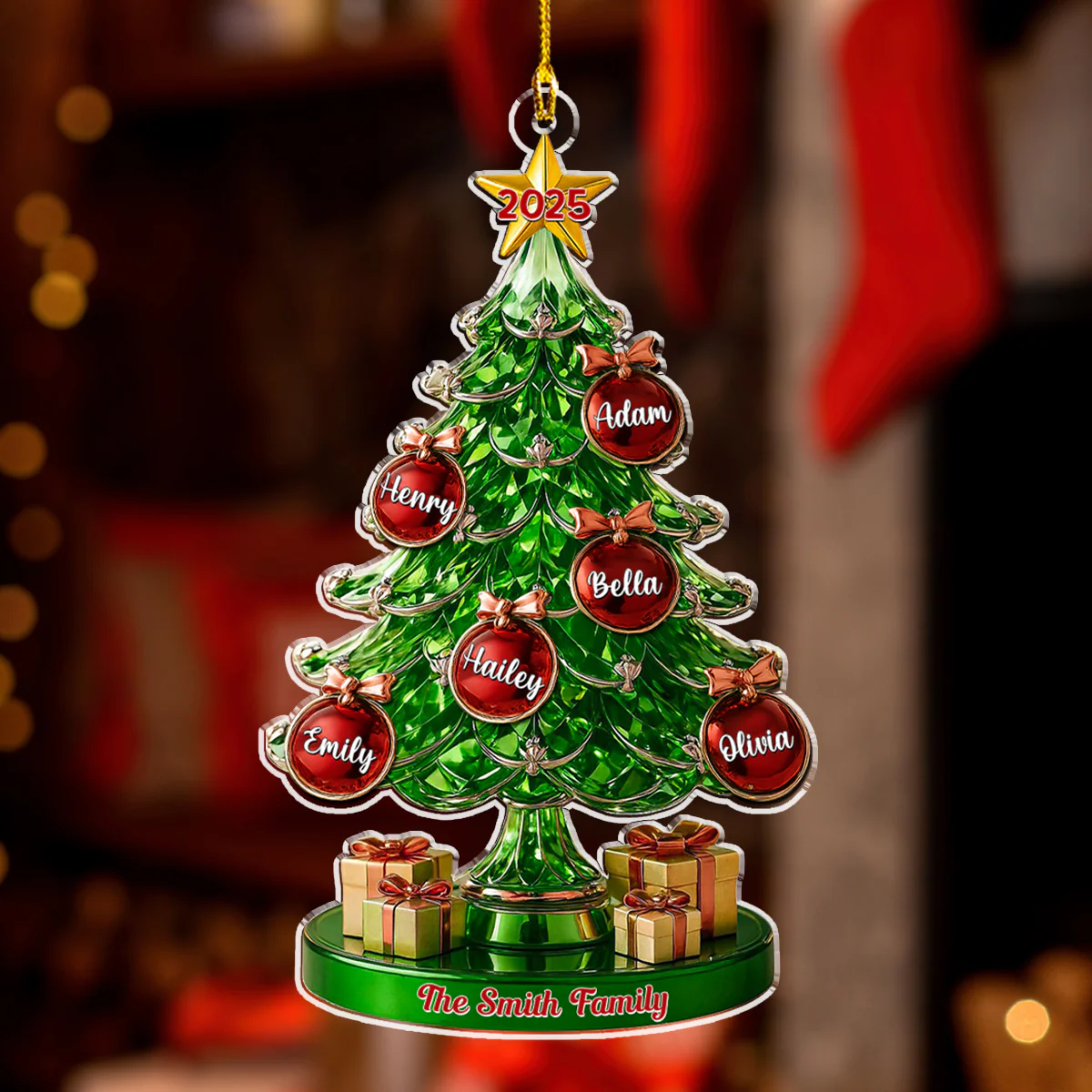 This Day Our Family - Personalized Custom Acrylic Ornament - Image 3