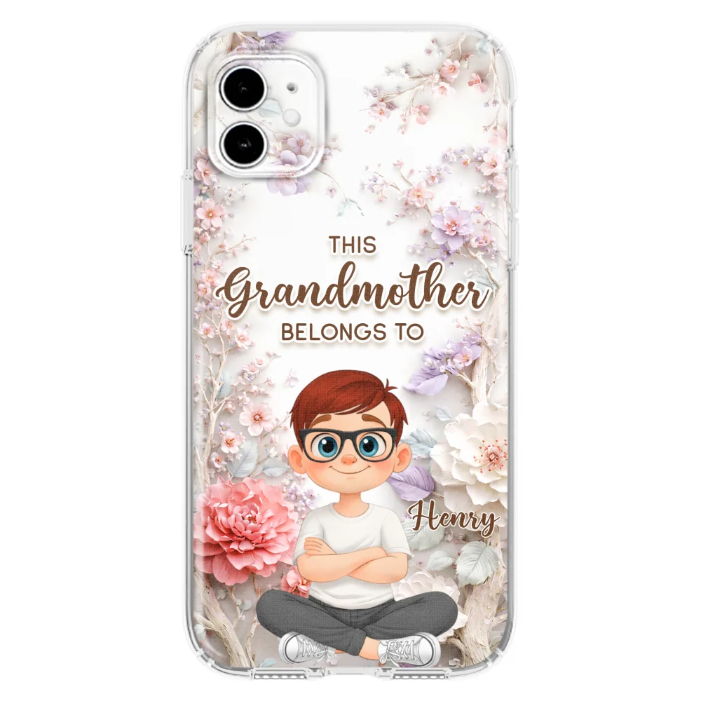 This Grandma Belongs To -  Personalized Custom 3D Effect Phone Case - Image 11