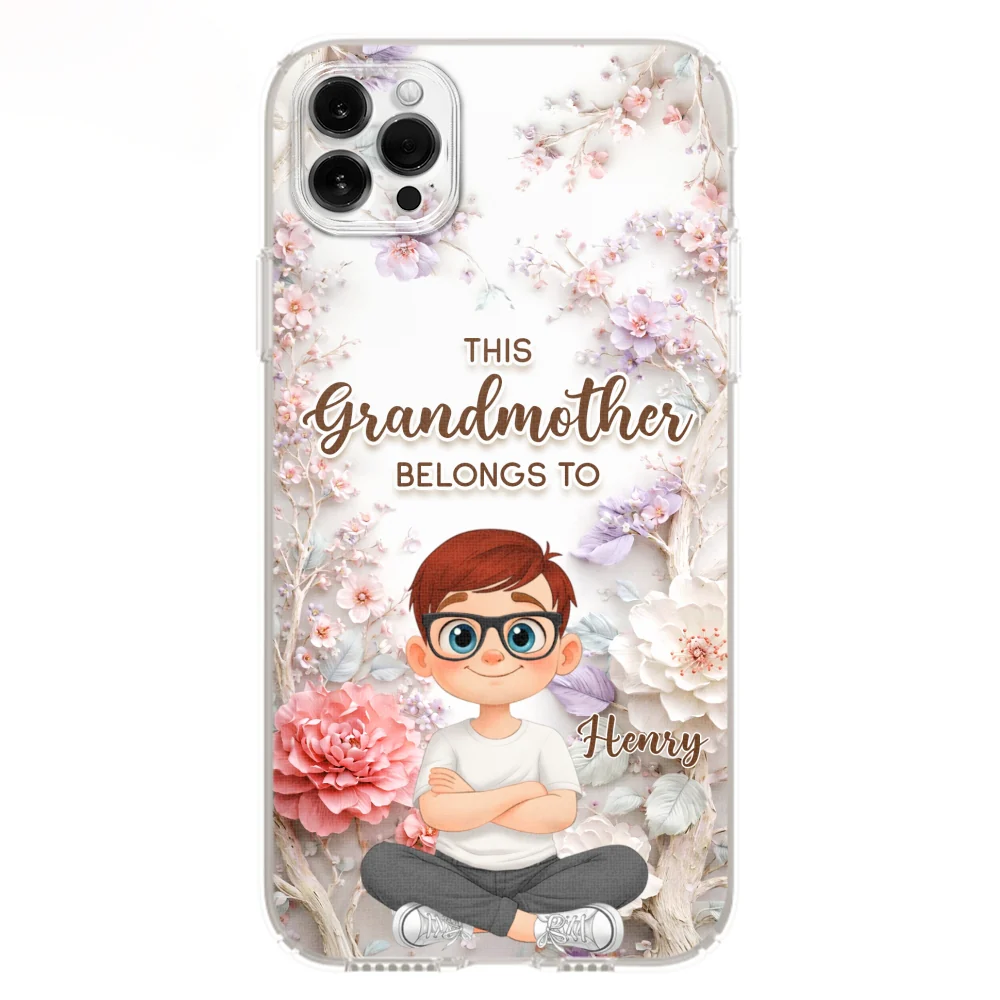 This Grandma Belongs To -  Personalized Custom 3D Effect Phone Case - Image 12