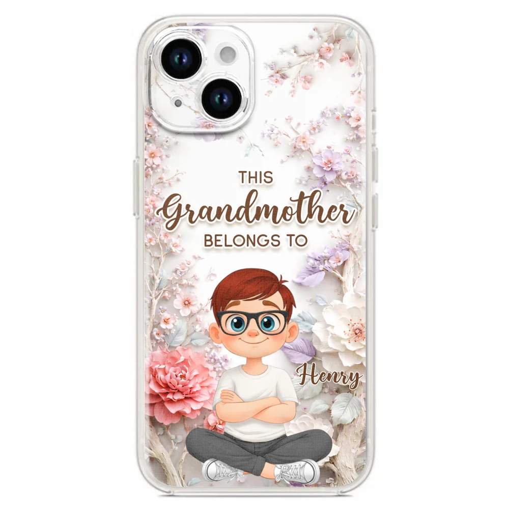 This Grandma Belongs To -  Personalized Custom 3D Effect Phone Case - Image 18