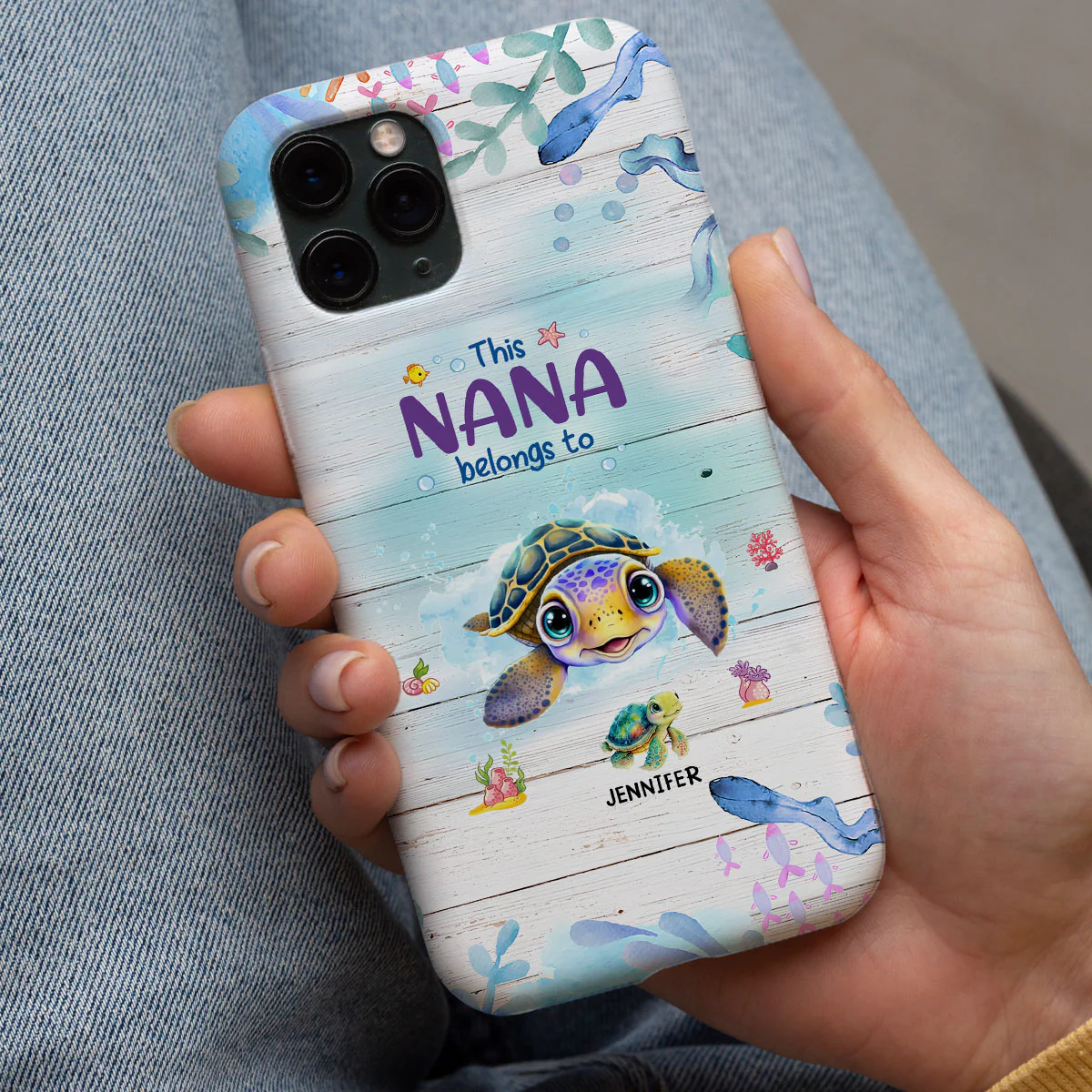This Grandma Belongs To - Personalized Custom Phone Case - Image 2