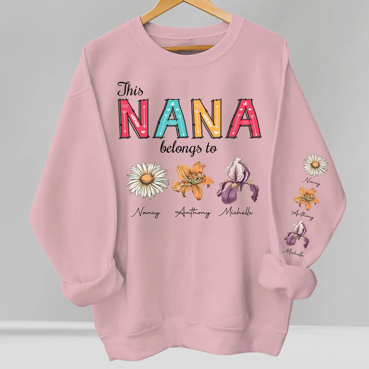 This Grandma Belongs To - Personalized Custom Sweatshirt - Image 4
