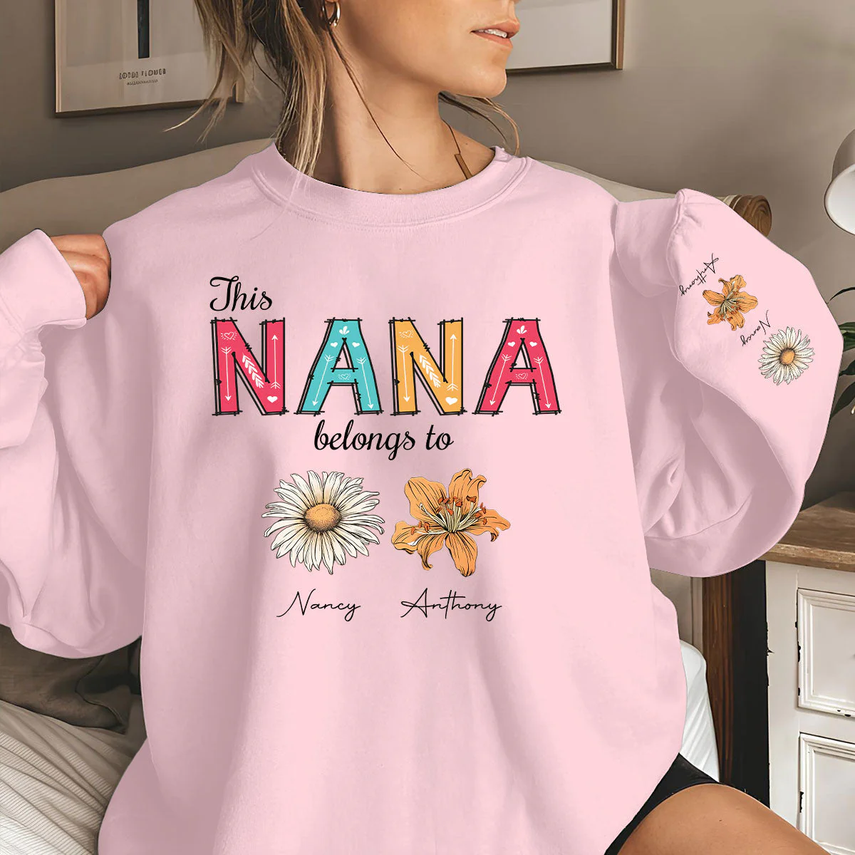 This Grandma Belongs To - Personalized Custom Sweatshirt - Image 5