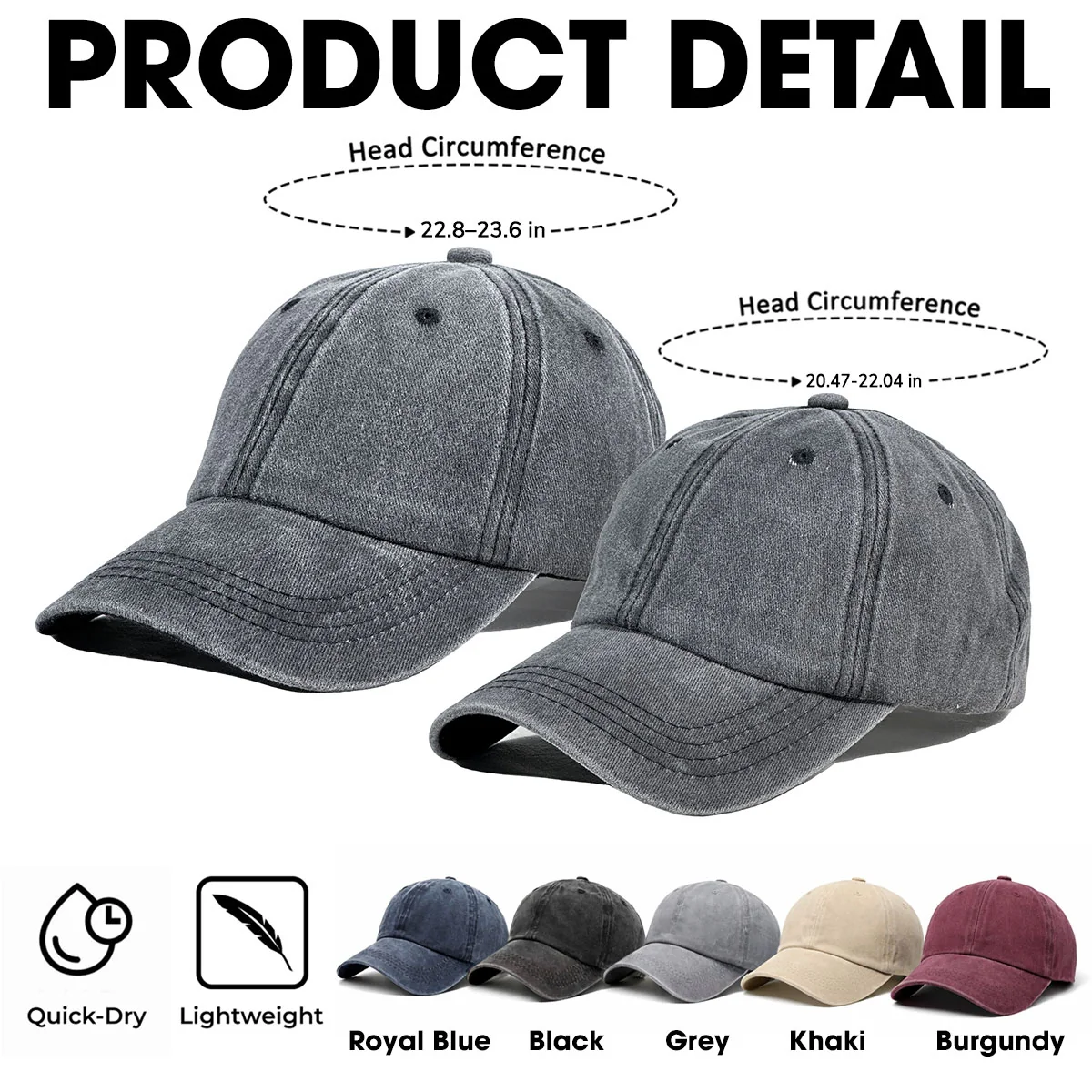 This Grandma Belongs To Us - Personalized Custom Vintage Washed Denim Cap - Image 5