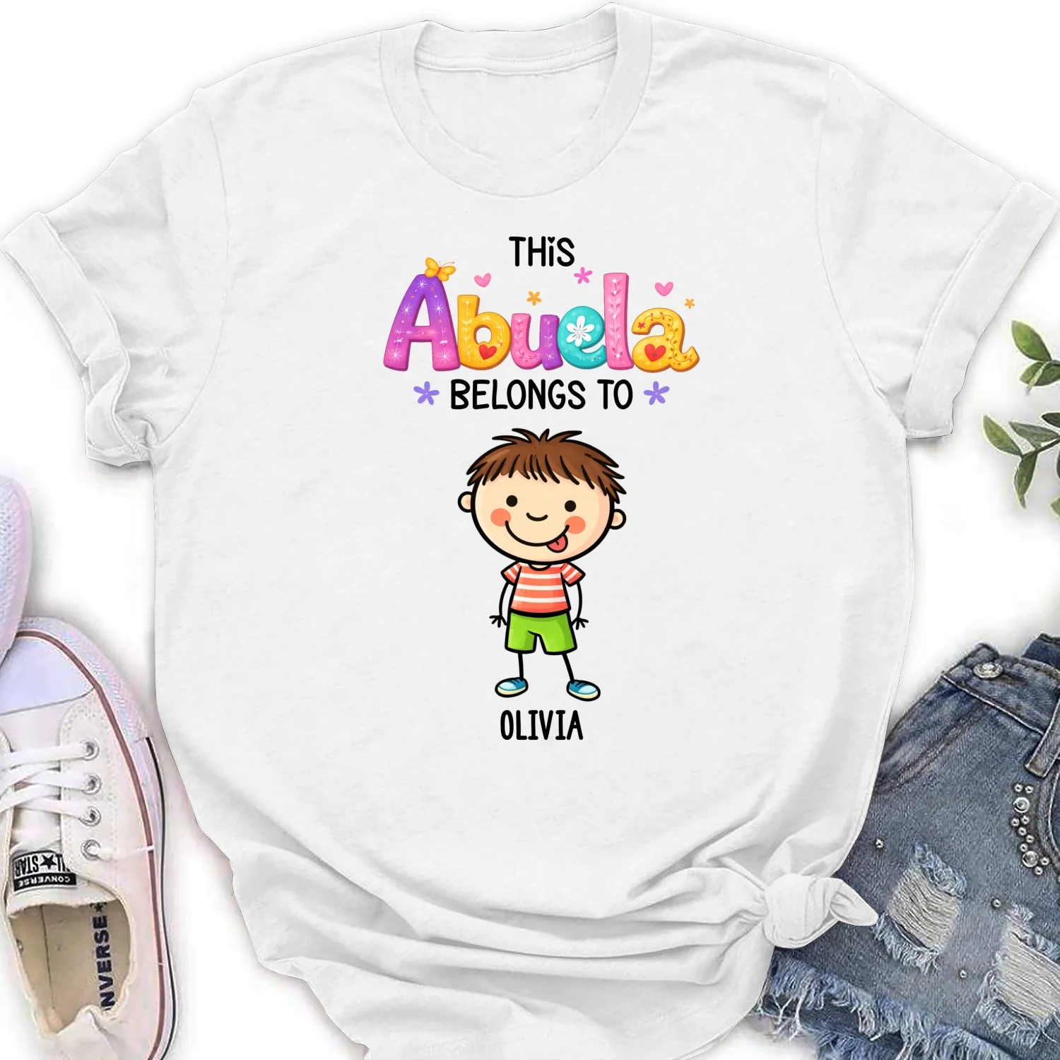 This Grandma Means The World - Personalized Custom Shirt - Image 17