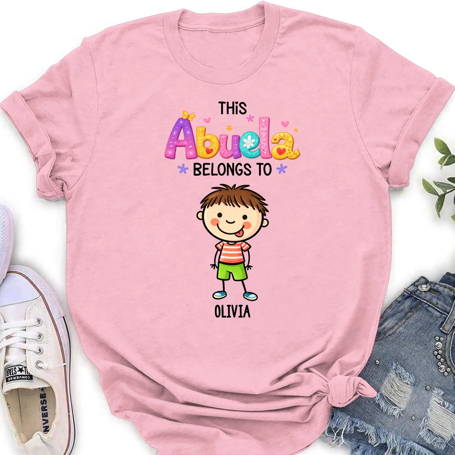 This Grandma Means The World - Personalized Custom Shirt - Image 19