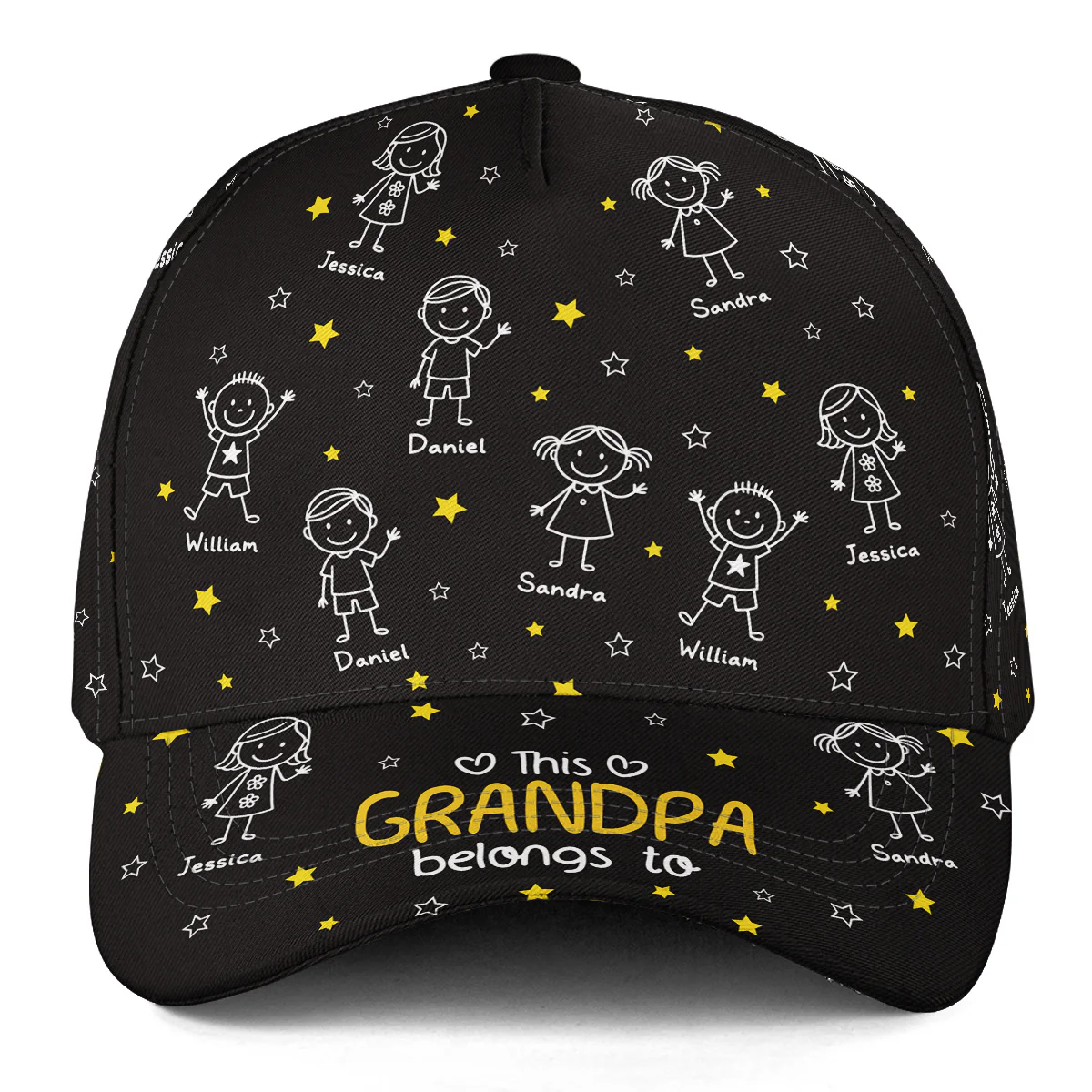 This Grandpa Belongs To Best Memories - Personalized Custom Classic Cap