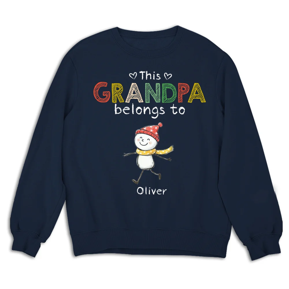 This Grandpa Belongs To His Crew - Personalized Custom Shirt - Image 15