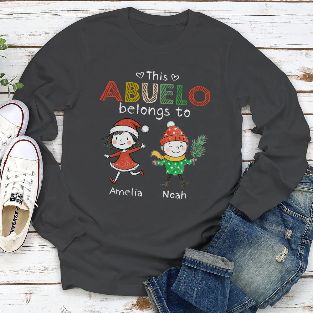 This Grandpa Belongs To His Crew - Personalized Custom Shirt - Image 4