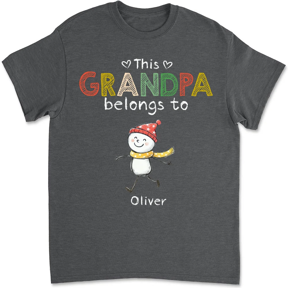 This Grandpa Belongs To His Crew - Personalized Custom Shirt - Image 7