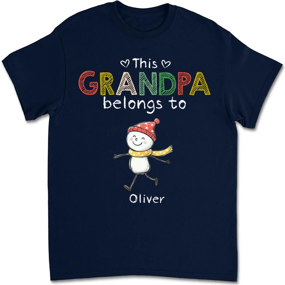 This Grandpa Belongs To His Crew - Personalized Custom Shirt - Image 9