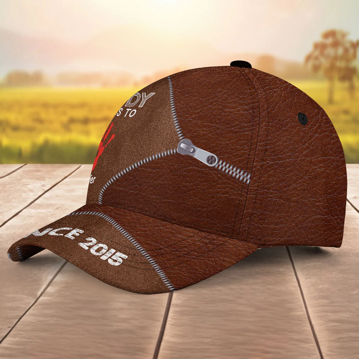 This Grandpa Belongs To - Personalized Classic Cap - Image 2