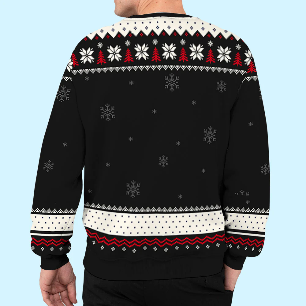 This Grandpa Belongs To  - Personalized Custom All-Over-Print Sweatshirt - Image 5