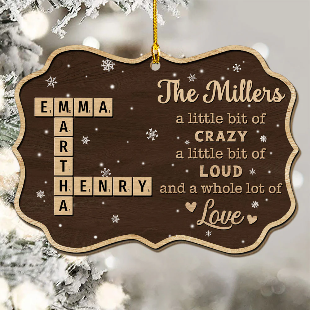 This Is My Family - Personalized Custom Wood Ornament - Image 3