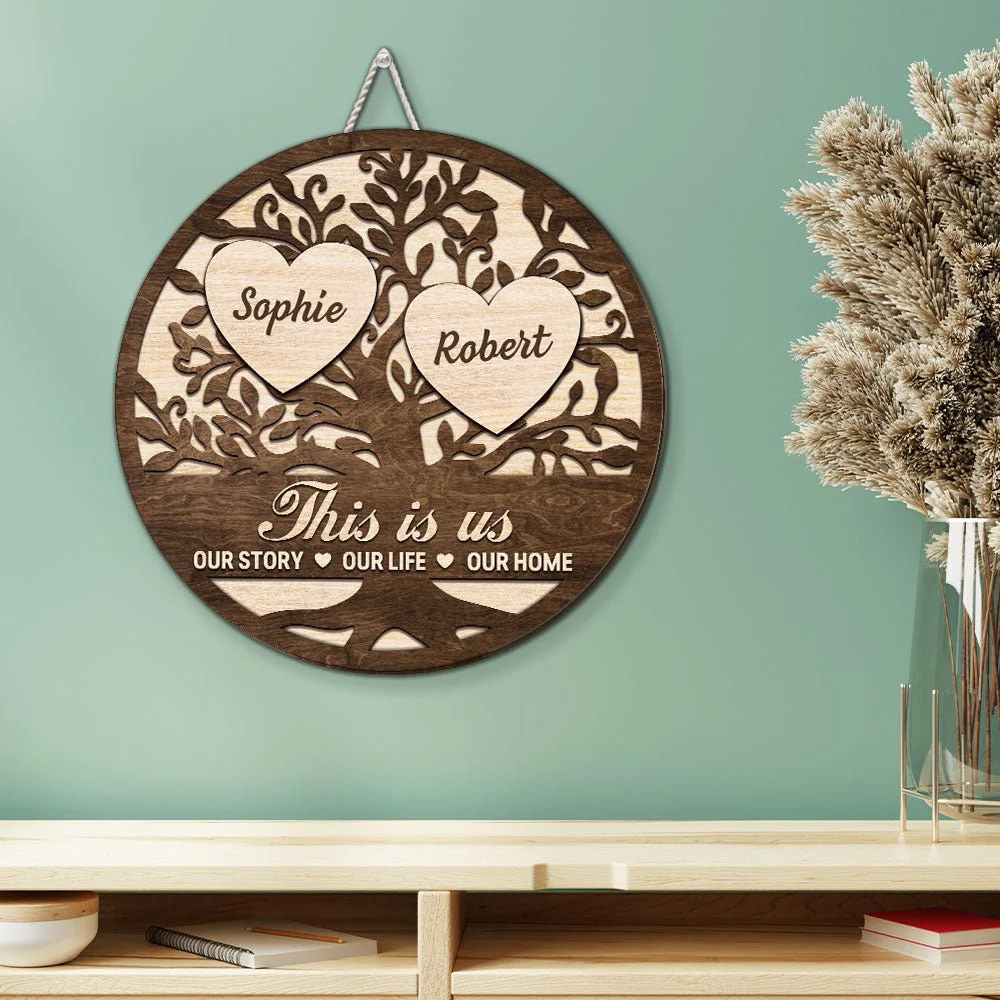 This Is Our Home - Personalized Custom Wood Sign - Image 3