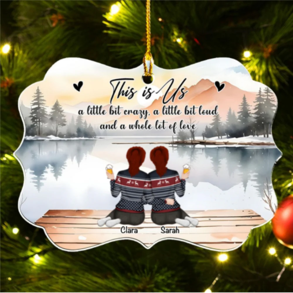 This Is Us Bestie - Personalized Custom Acrylic Ornament - Image 6