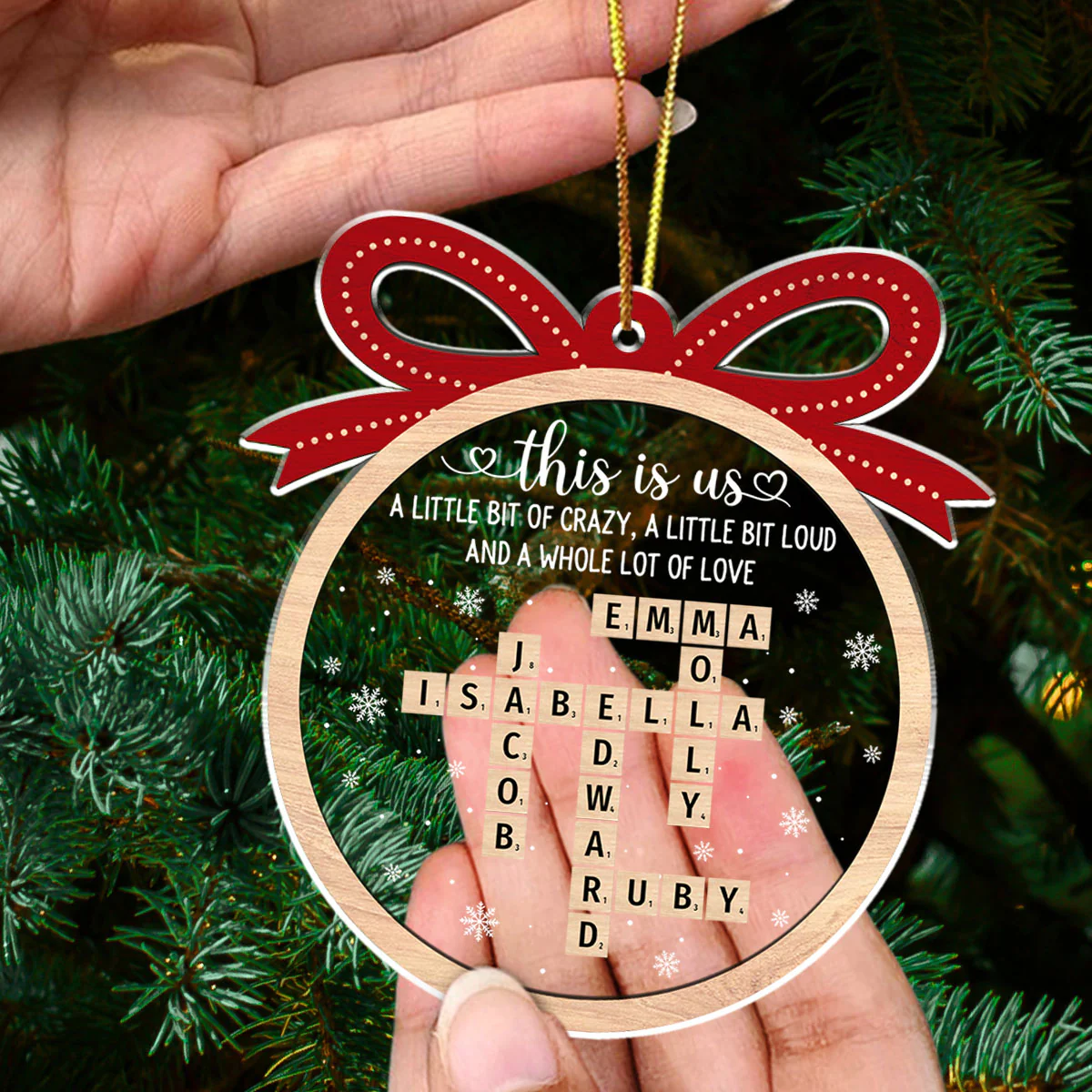 This Is Us Family, Friends, Besties, Coworkers - Personalized Custom Acrylic Ornament - Image 4