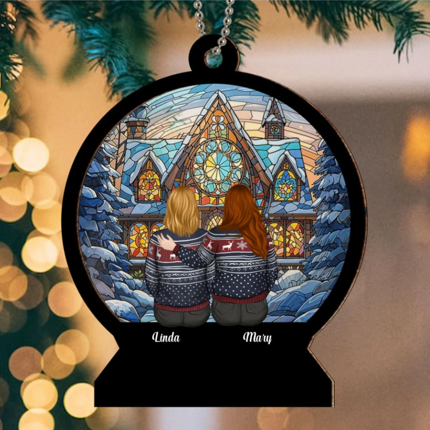 This Is Us - Personalized Custom Suncatcher Ornament - Image 6