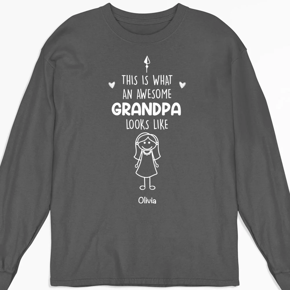 This Is What An Awesome Grandpa Looks Like - Personalized Custom Shirt - Image 10