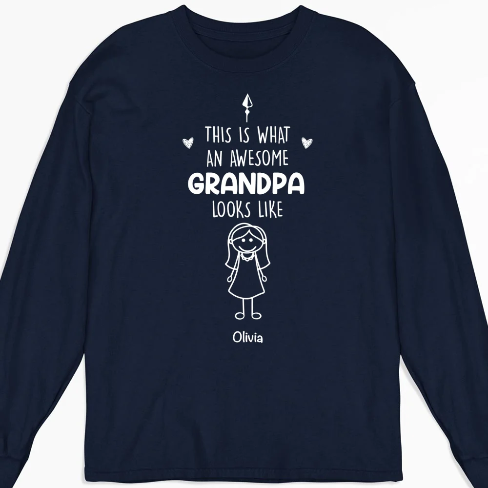 This Is What An Awesome Grandpa Looks Like - Personalized Custom Shirt - Image 11