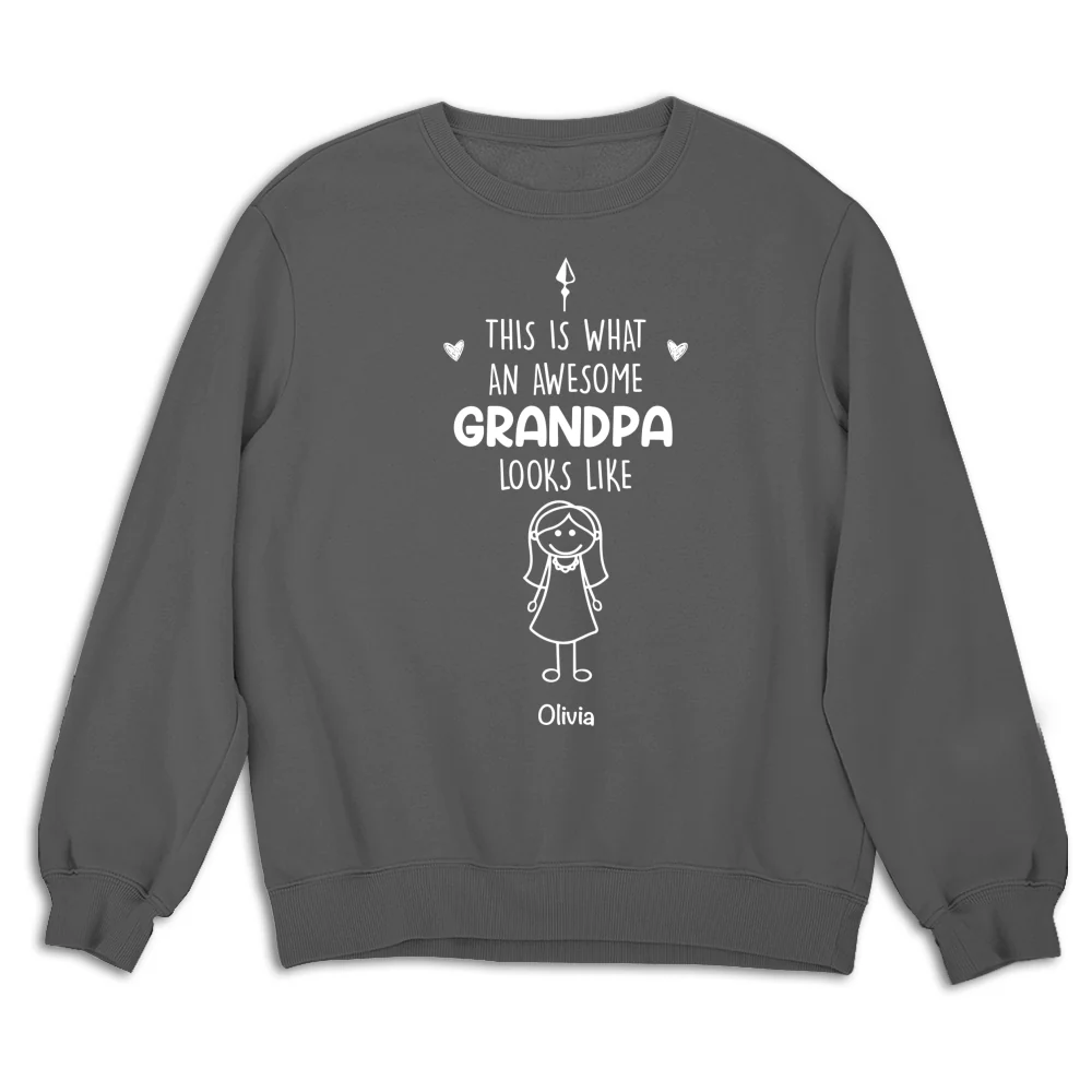 This Is What An Awesome Grandpa Looks Like - Personalized Custom Shirt - Image 13
