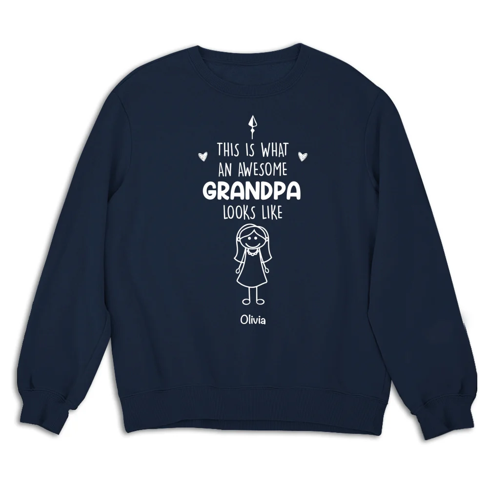 This Is What An Awesome Grandpa Looks Like - Personalized Custom Shirt - Image 14