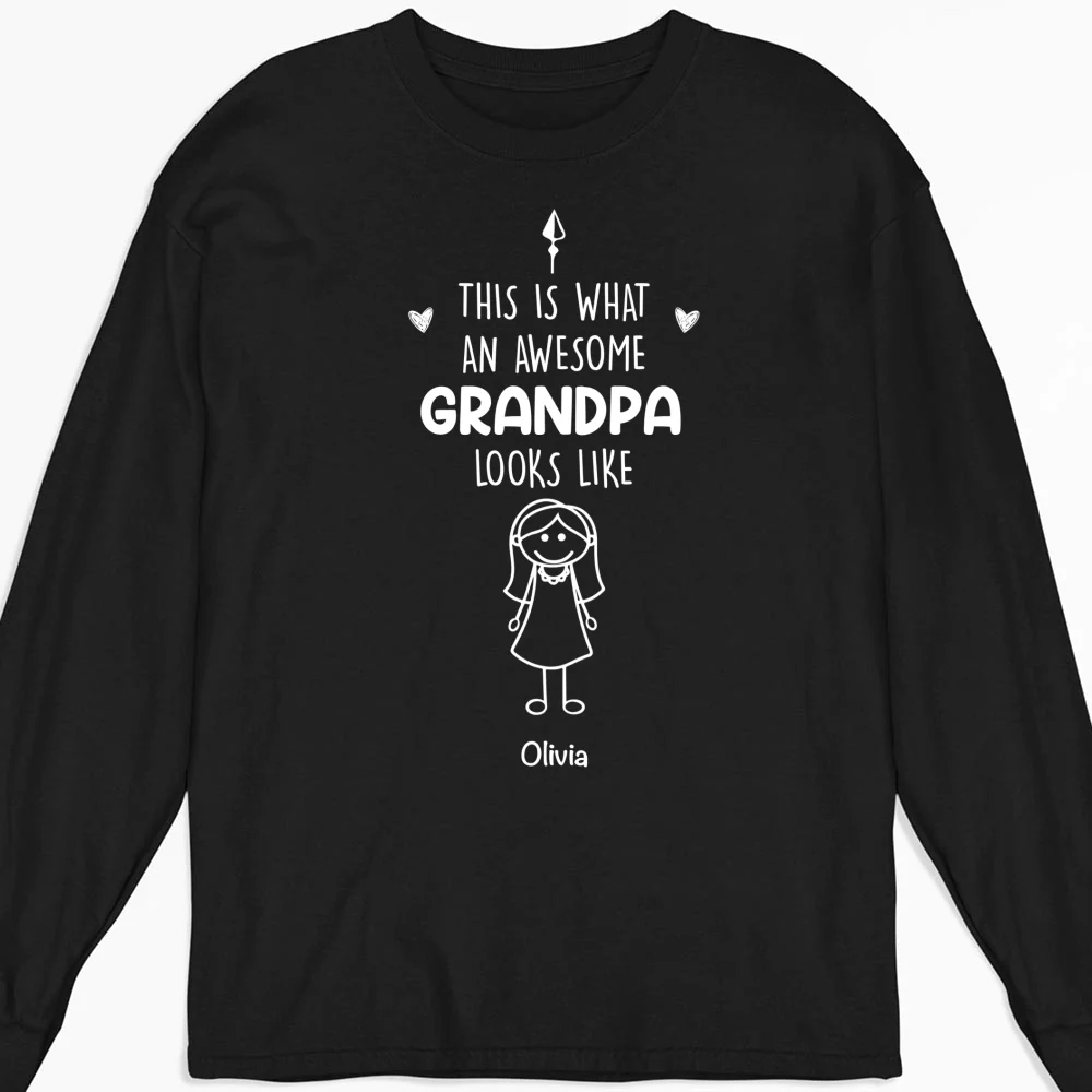 This Is What An Awesome Grandpa Looks Like - Personalized Custom Shirt - Image 9