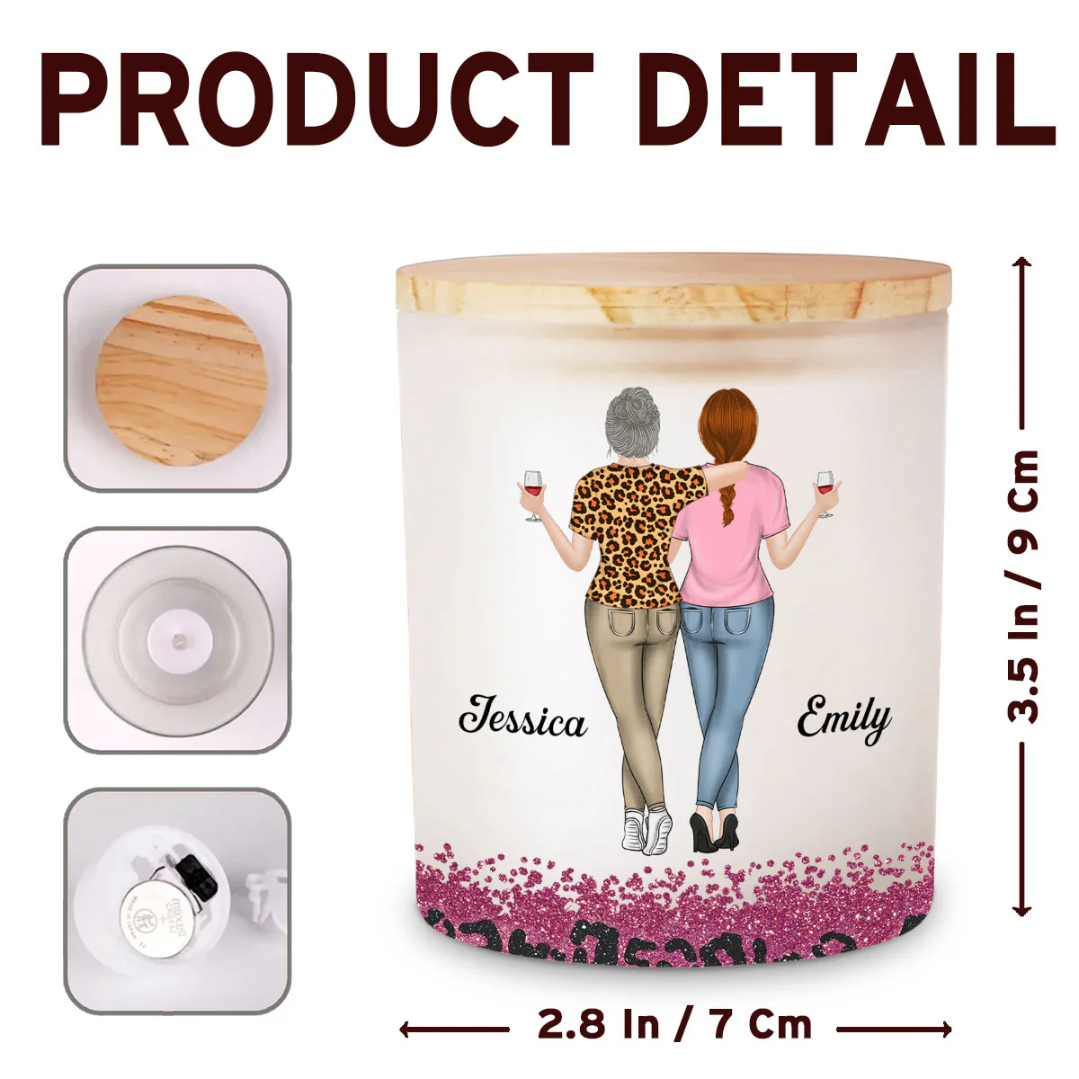 This Is Your Reminder - Personalized Custom Glass Jar With LED Candle - Image 6
