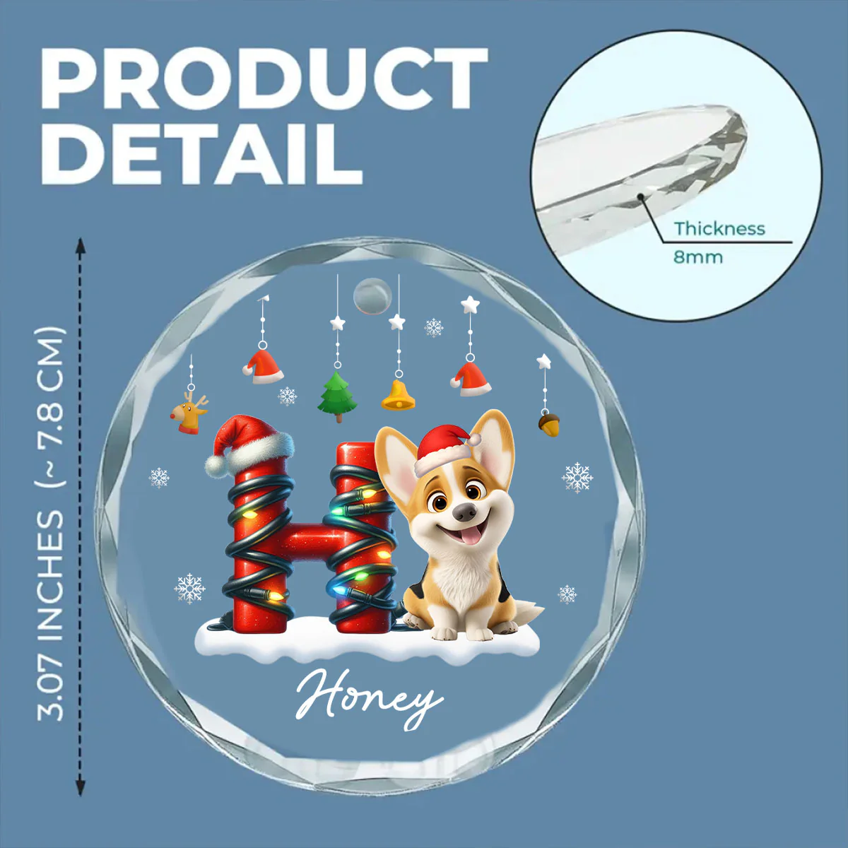 This Is Yours - Personalized Custom 3D Effect Glass Ornament - Image 6