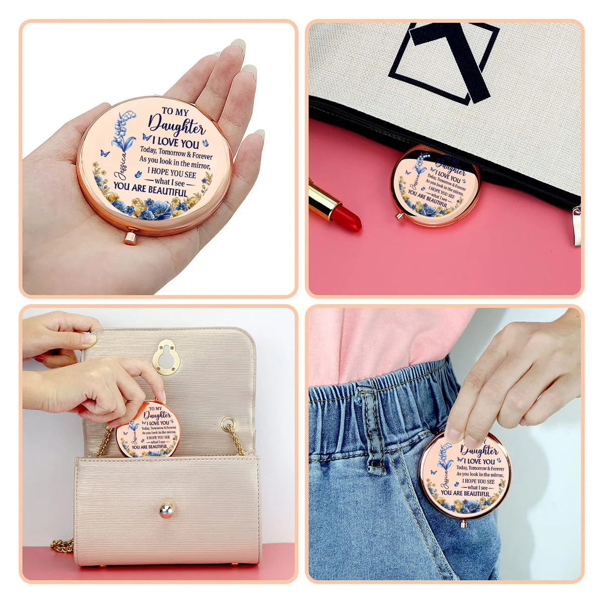 This Mirror Shows Your Magic - Personalized Custom Compact Mirror - Image 3